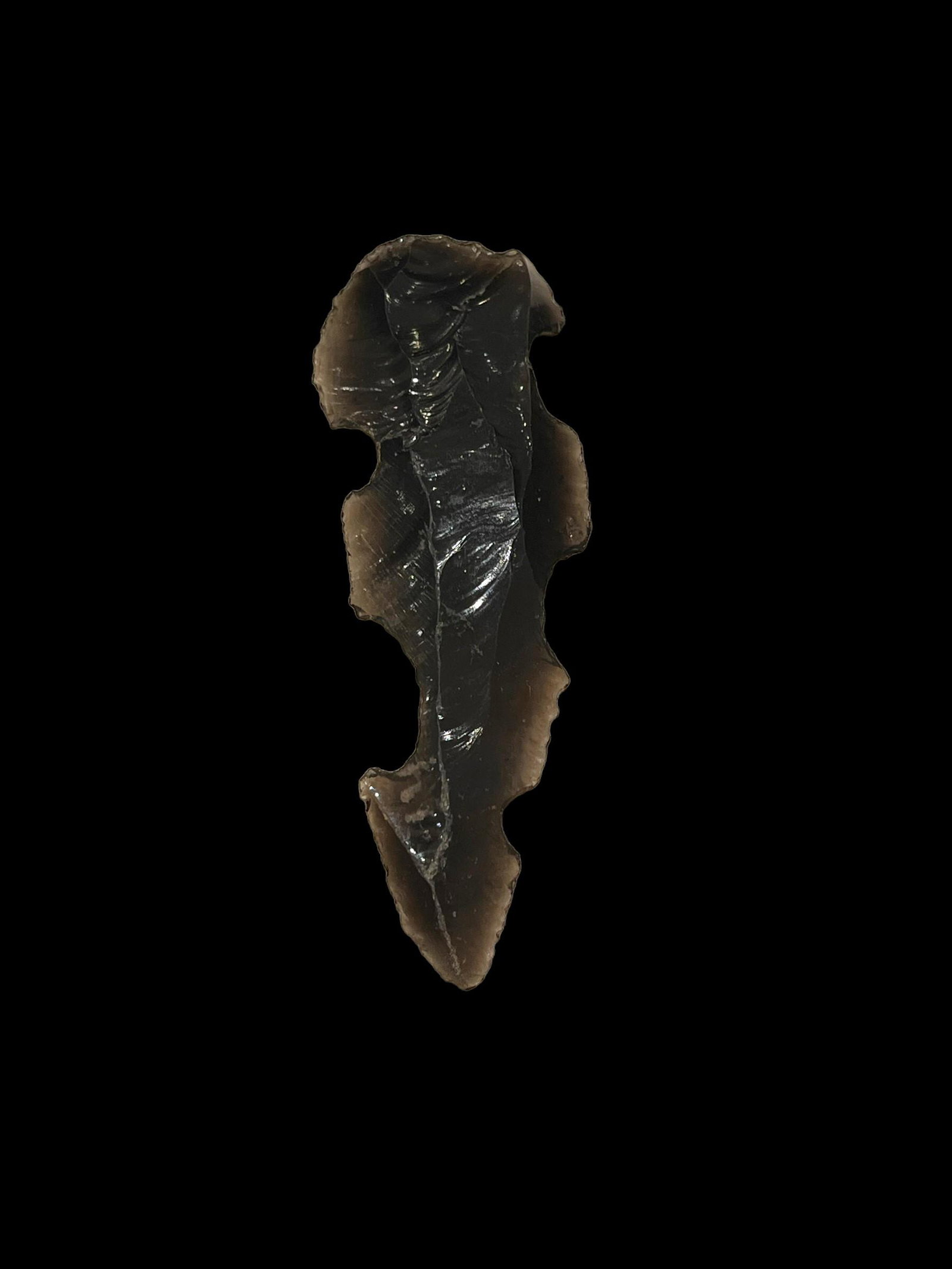 Pre-Columbian Obsidian Eccentric. (1 of 4)