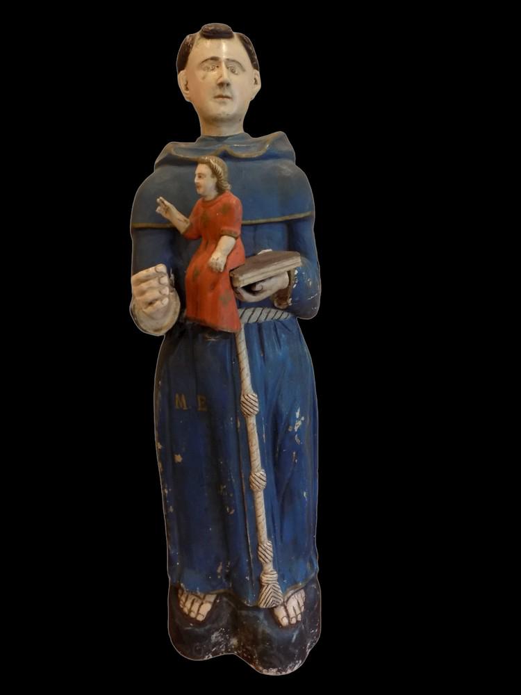 Antique Spanish Colonial Santo Standing Figure (1 of 10)