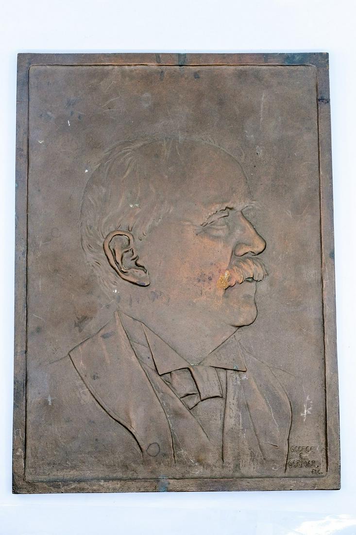 Bronze Portrait Plaque by George Germer (1 of 4)