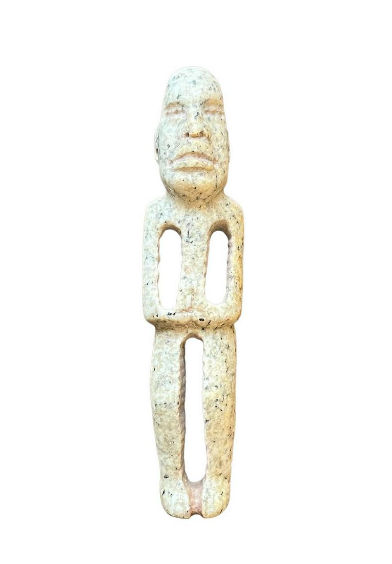 Pre-Columbian Carved Stone Olmec Standing Figure (1 of 5)