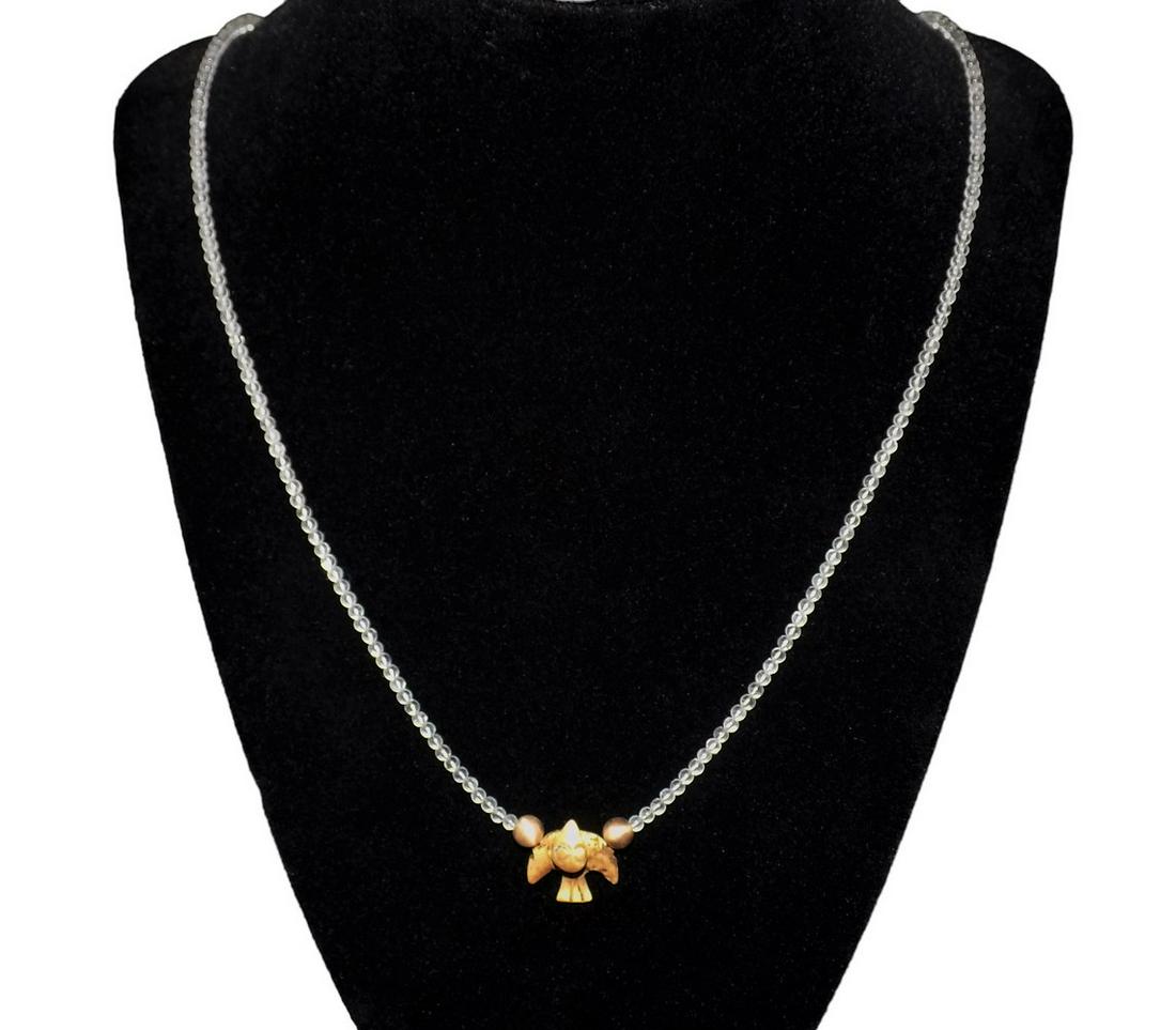 Pre-Columbian Gold Gilded Moche Bird Necklace (1 of 4)