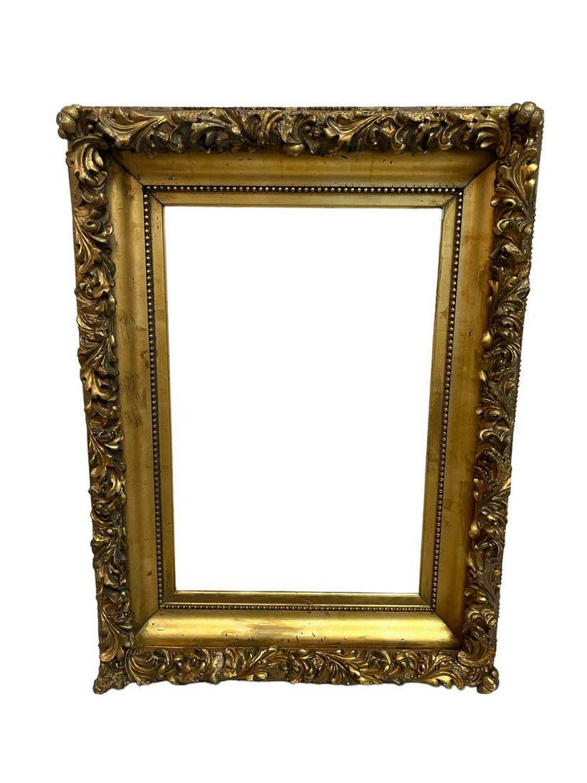 Antique Gilded Frame: Antique Gilded Frame Measurements: 25 1/4" L x 19W