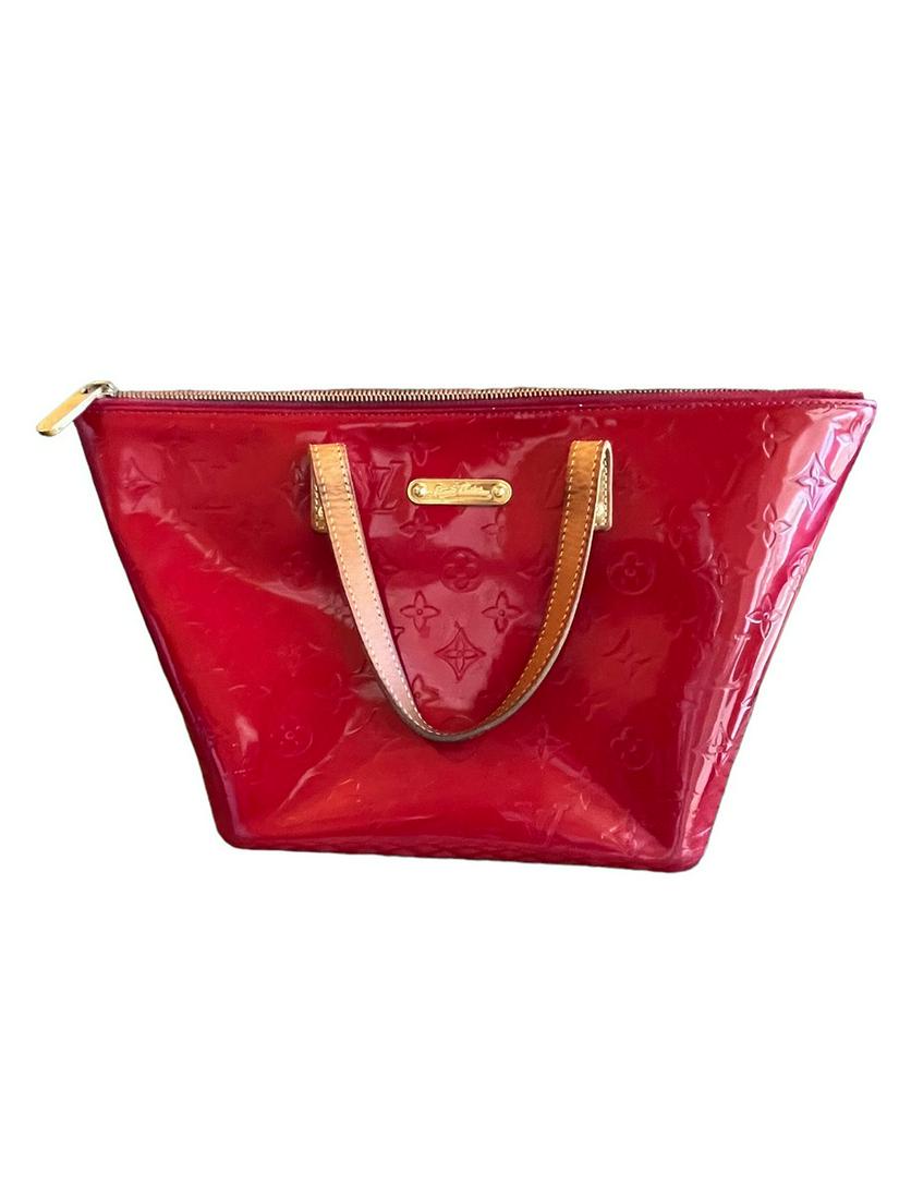 Louis Vuitton Vernis Bellevue PM Red Hand Bag (1 of 9)