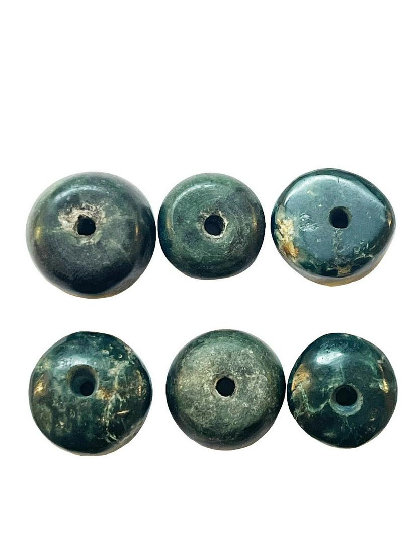 Pre-Columbian Blue Jade Beads (1 of 4)