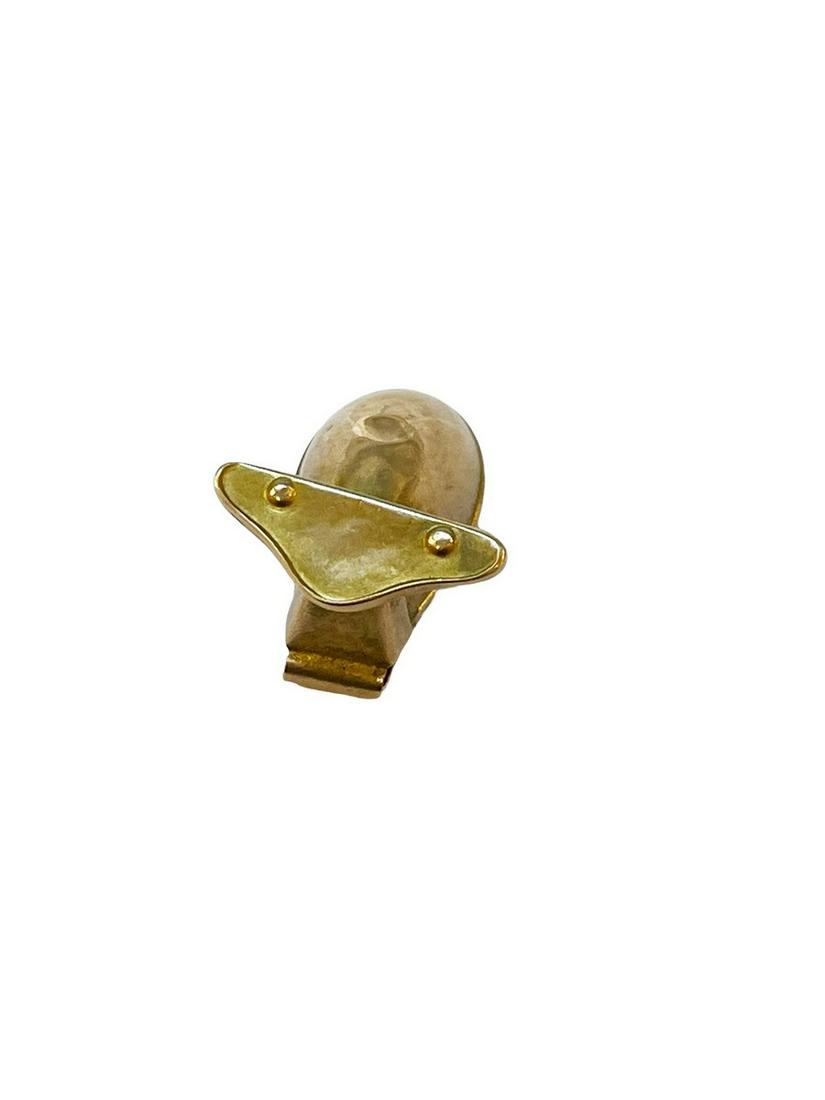 Pre-Columbian Tairona Gold Frog Bell Pendant: Pre-Columbian Tairona Gold Frog Bell Pendant, Weight: 1.8 Grams. Measurements: 3/4" L x 3/8" W