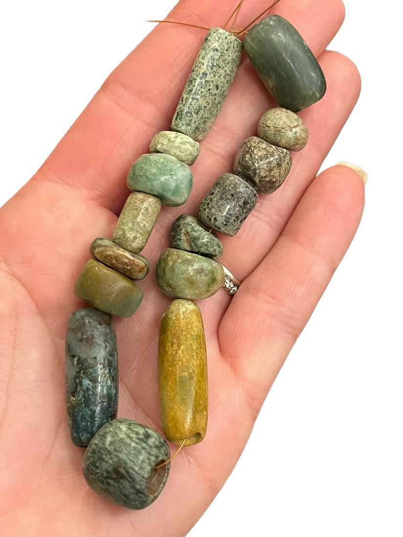 Assorted Pre-Columbian Jade Beads, 15 (1 of 5)