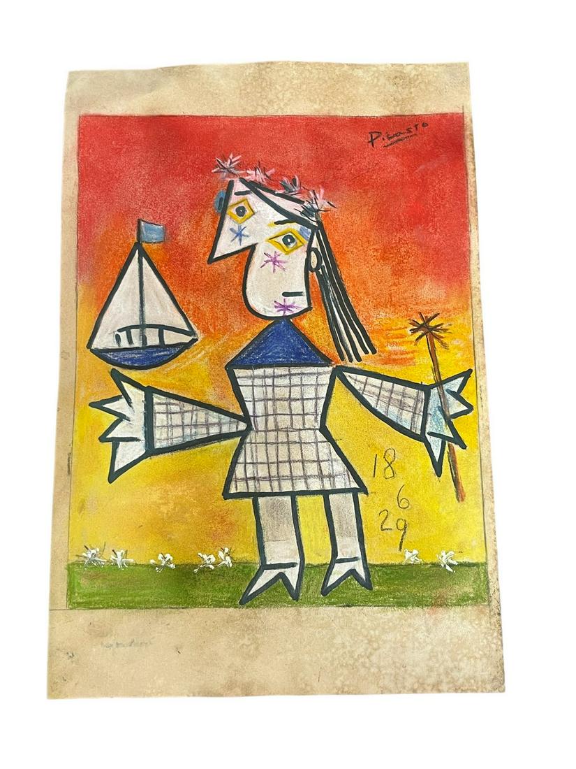 Picasso Original Hand Drawing (1 of 4)