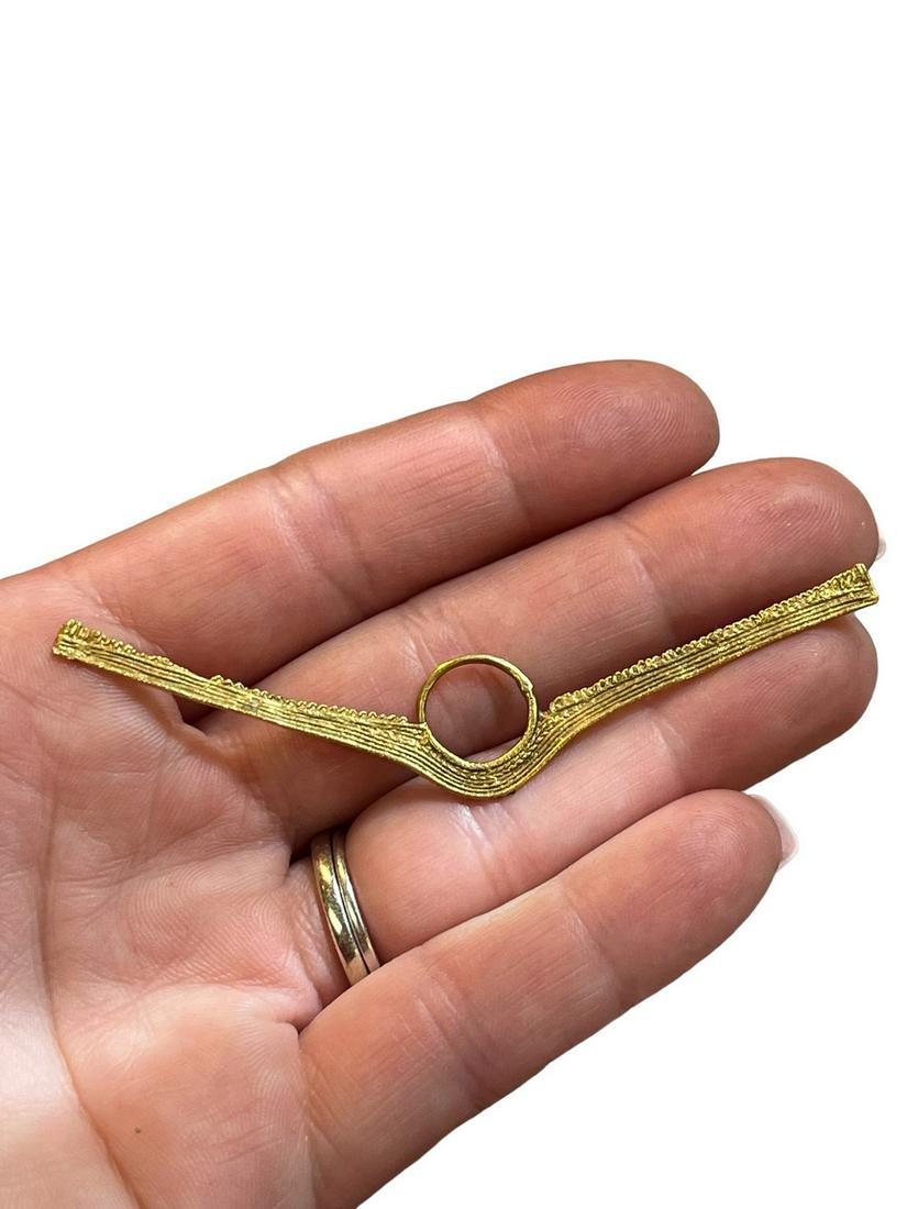 Pre-Columbian Tairona Gold Nose Ring (1 of 3)