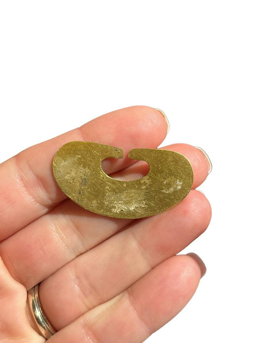 Pre-Columbian Tairona Gold Nose Ring (1 of 3)