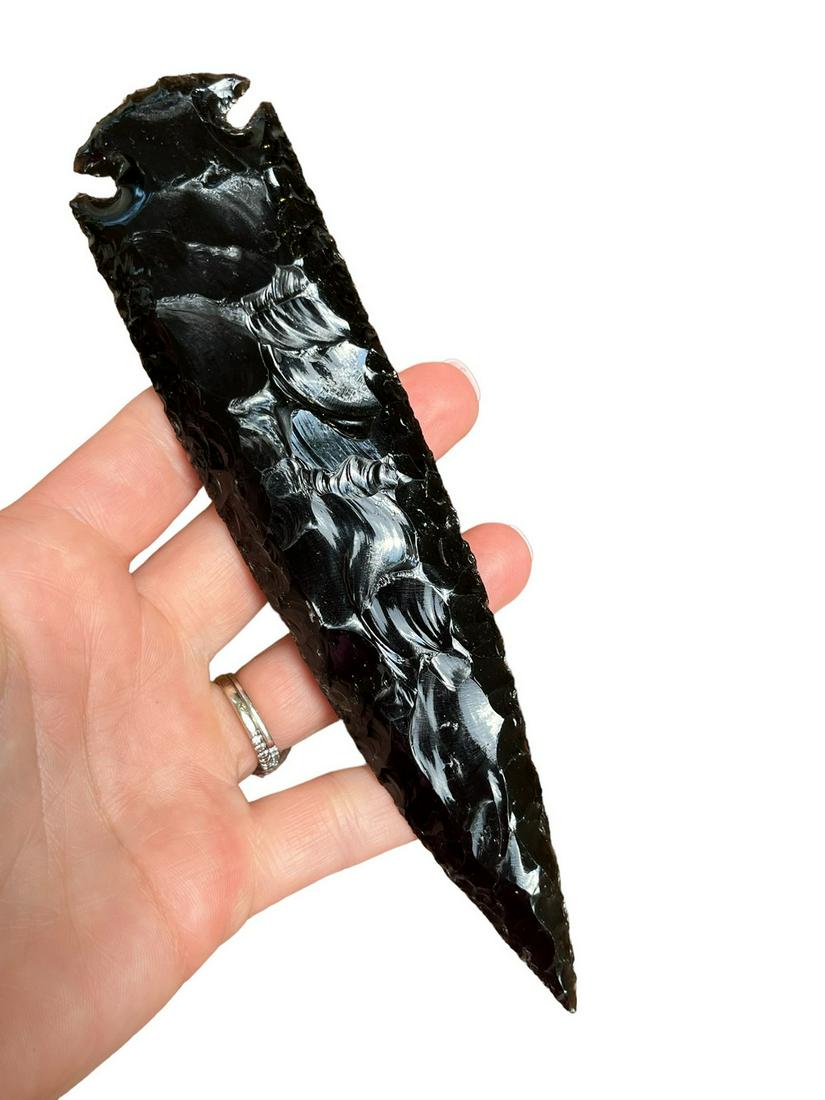Pre-Columbian Obsidian Spear Points (1 of 5)