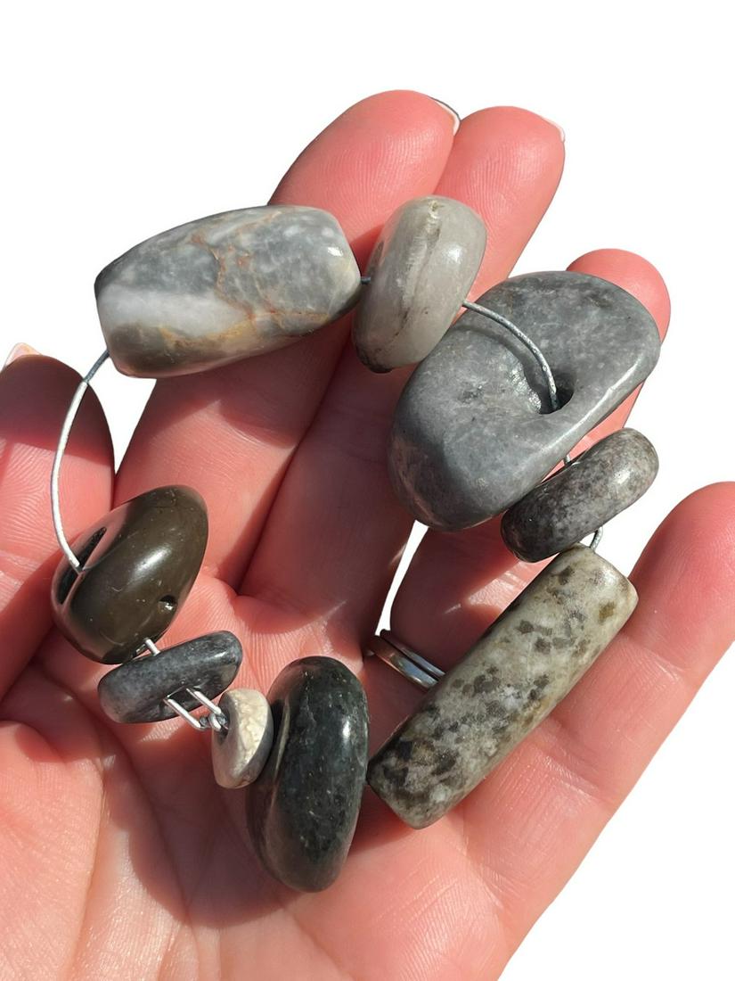 Pre-Columbian Mayan Jade Beads (1 of 5)