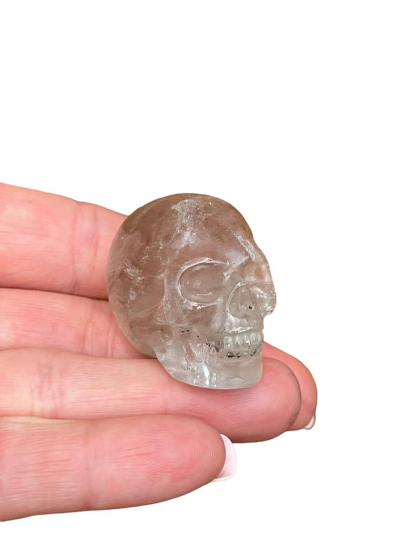 Antique Carved Quartz Skull (1 of 8)
