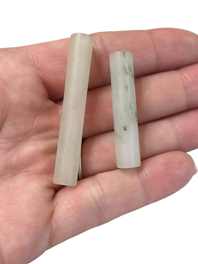 Pre-Columbian Tairona Quartz Beads, Pair (1 of 4)