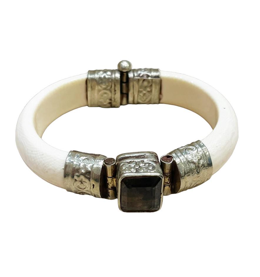 Antique Quartz & Silver Bracelet (1 of 6)