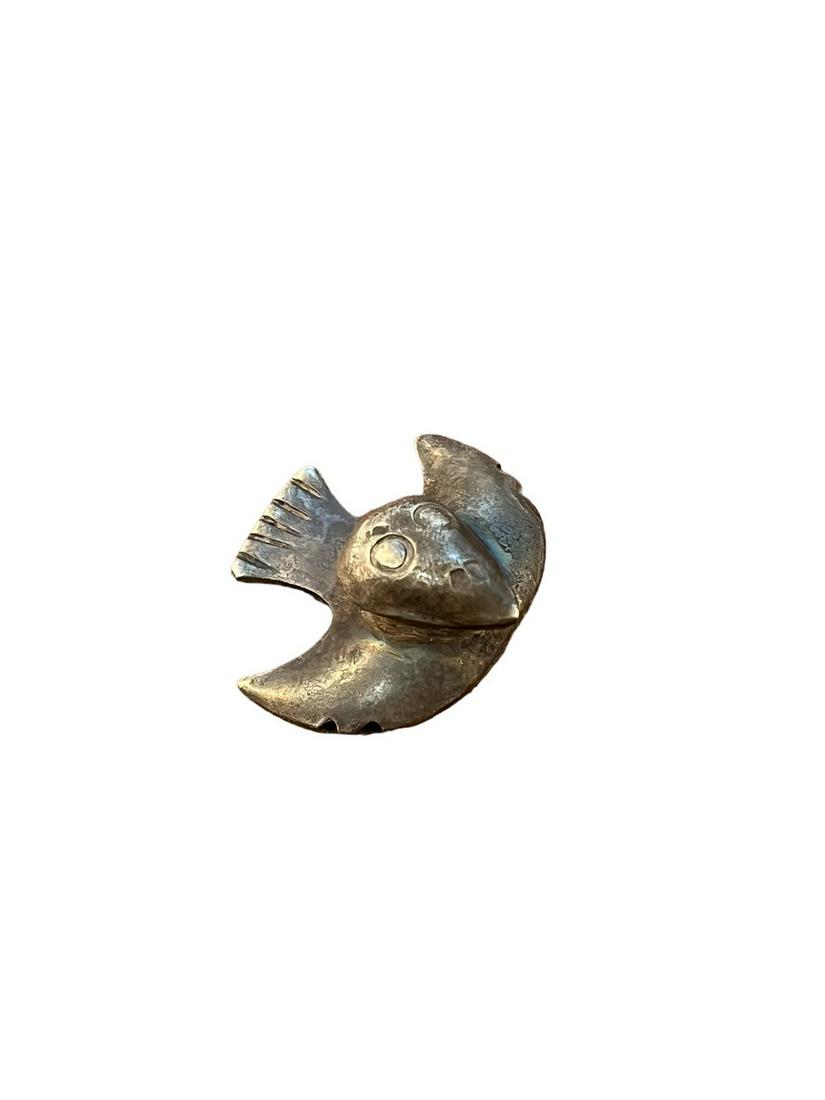 Large Pre-Columbian Moche  Silver Bird Pendant (1 of 6)