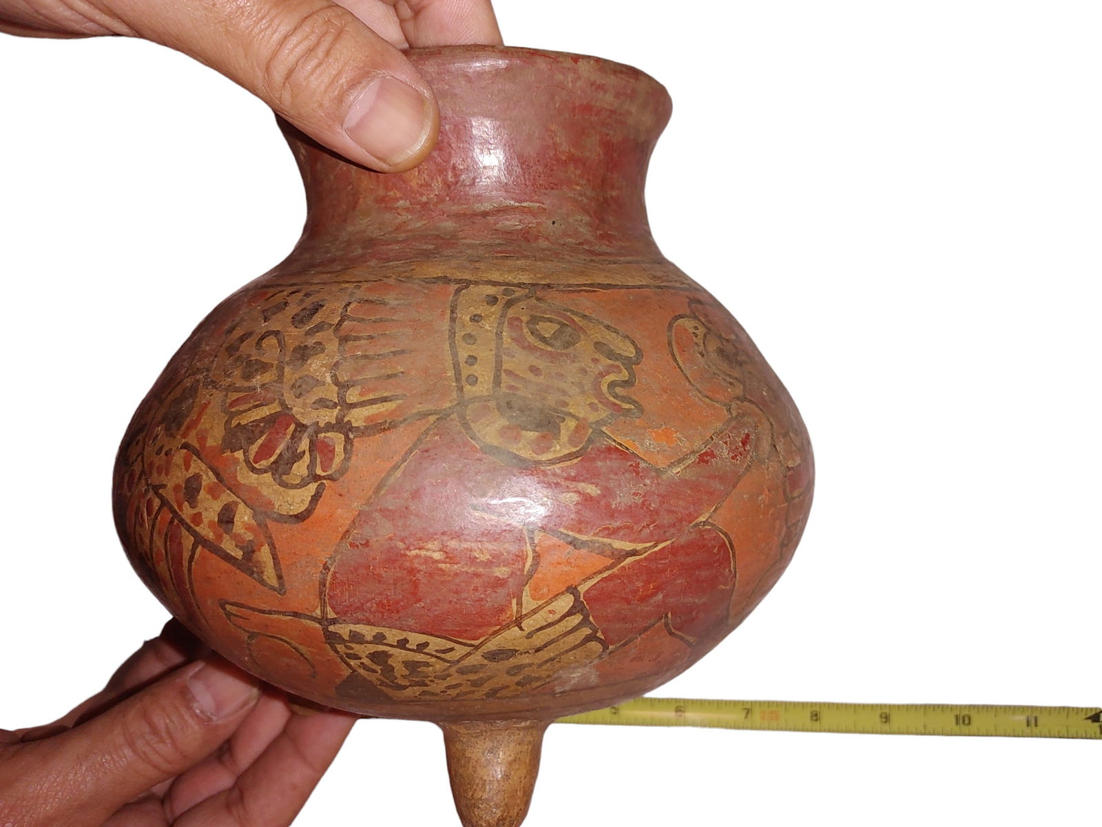 Pre-Columbian Mayan Polychrome Pot (1 of 6)