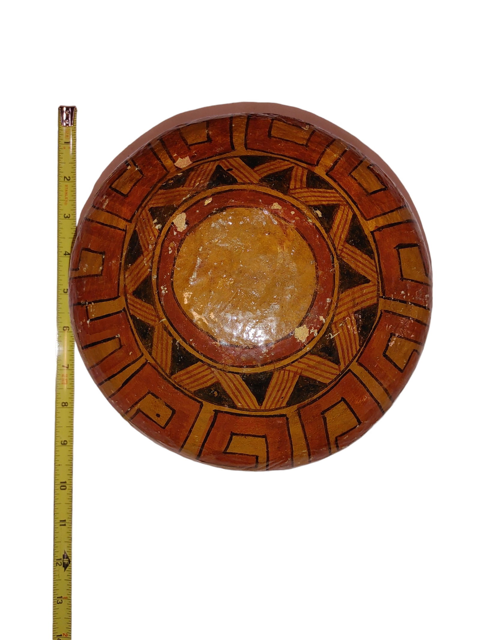 Pre-Columbian Geometric Clay Bowl (1 of 3)