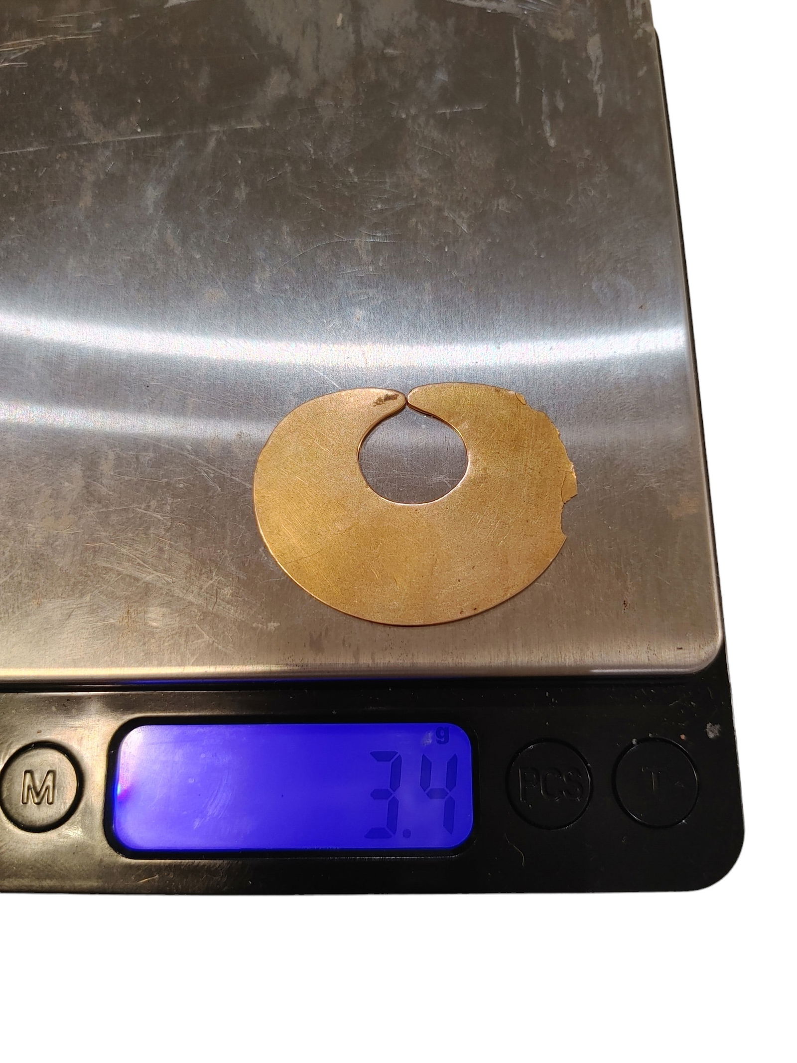 Pre-Columbian Tairona Gold Nose Ring (1 of 4)