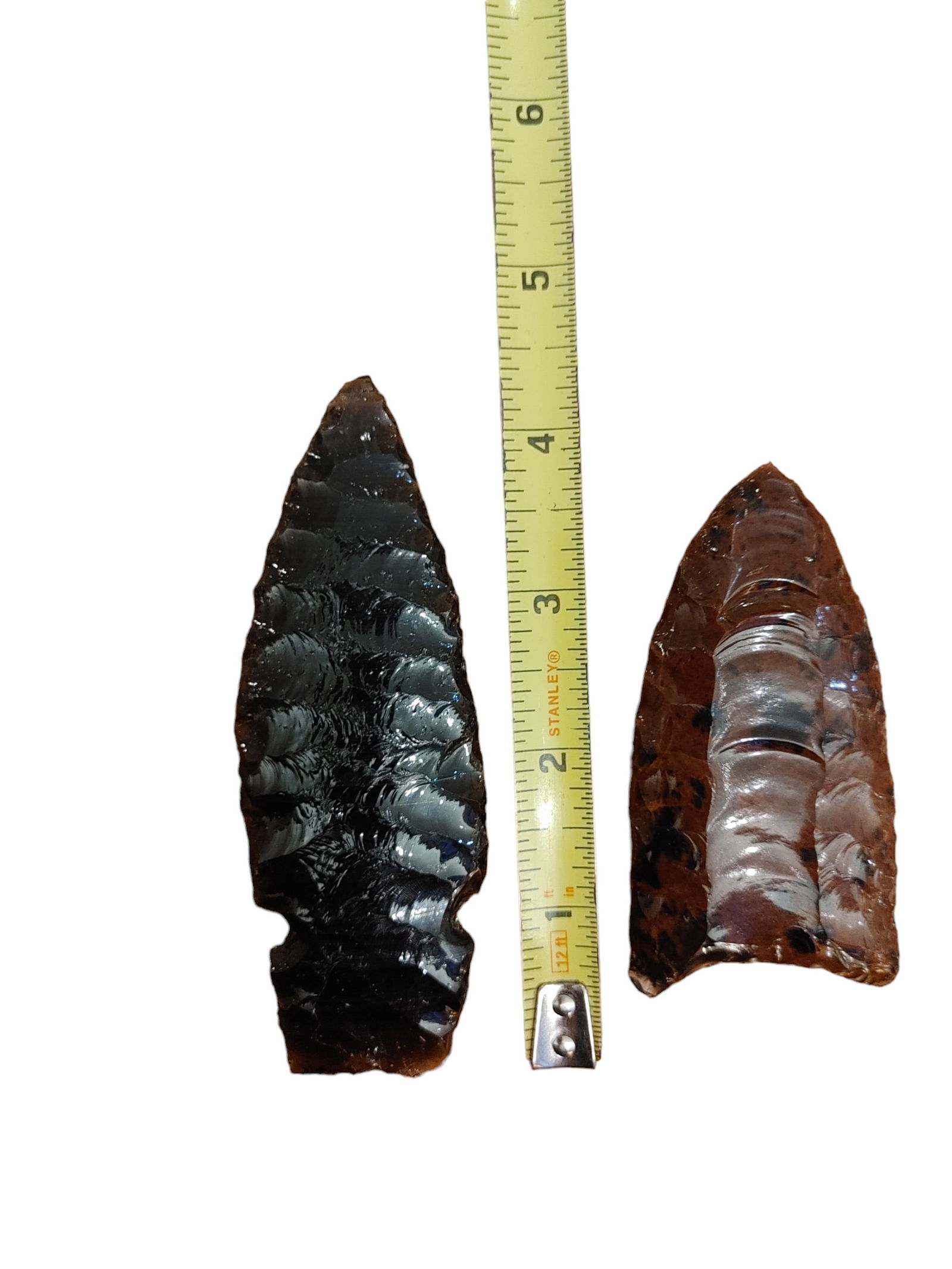 Pre-Columbian Stlye Obsidian Eccentrics Pair of 2 (1 of 3)