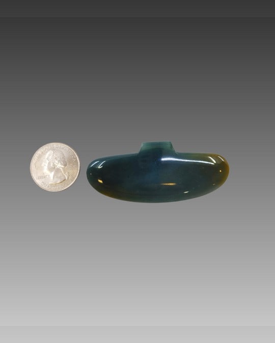 Precolumbian style jadeite winged pendant, Guatemala (1 of 4)