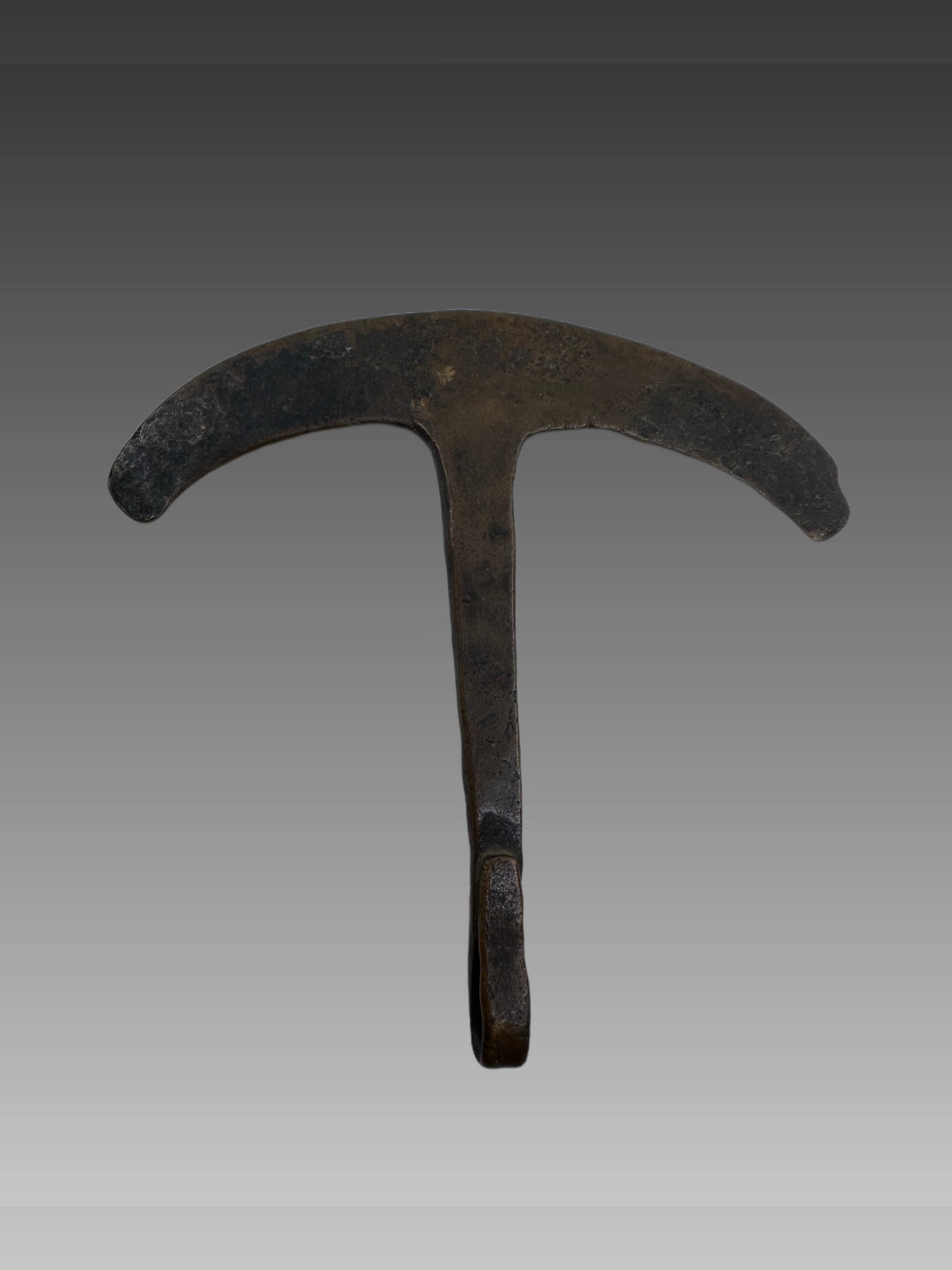 Precolumbian Ceremonial Copper Axe: Precolumbian Ceremonial Copper Axe, South America, 700-1200 C.E.