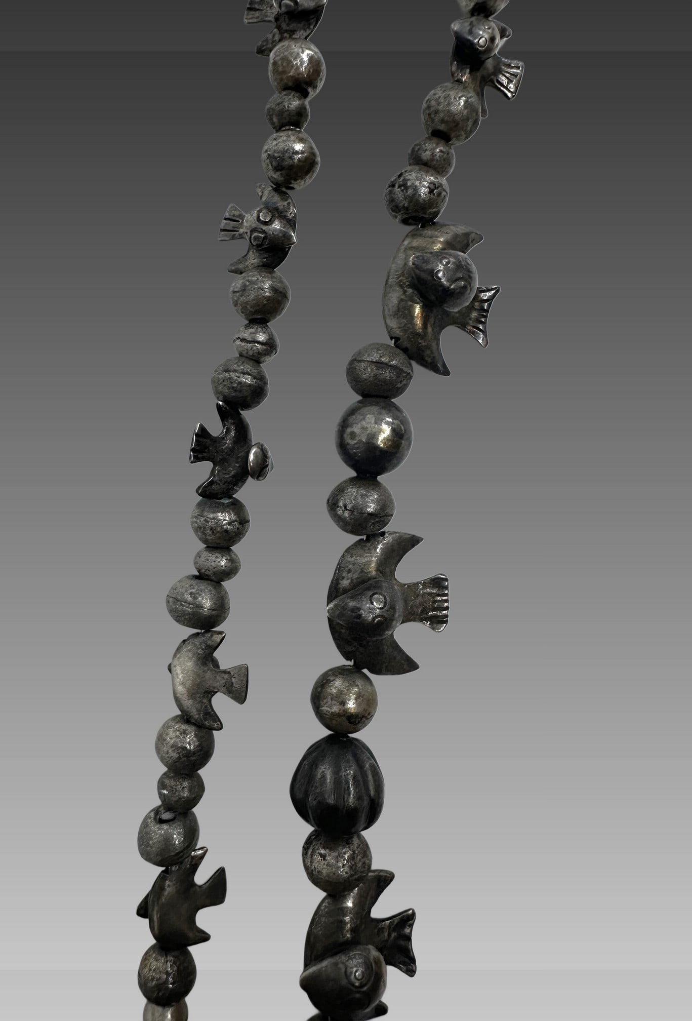 Precolumbian Chimu Silver Bird Necklace (1 of 3)