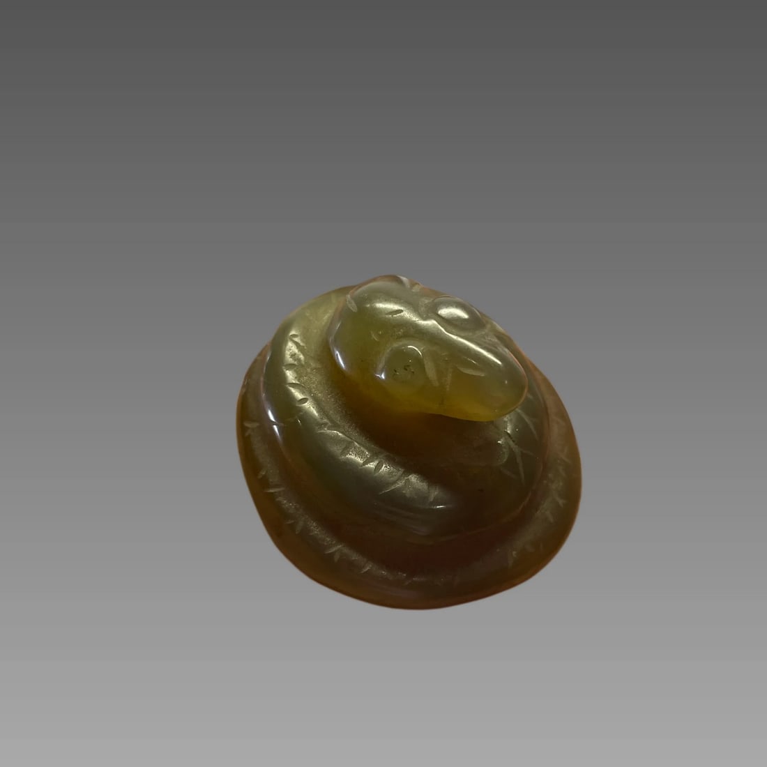 Antique Jade Serpent Sculpture (1 of 3)