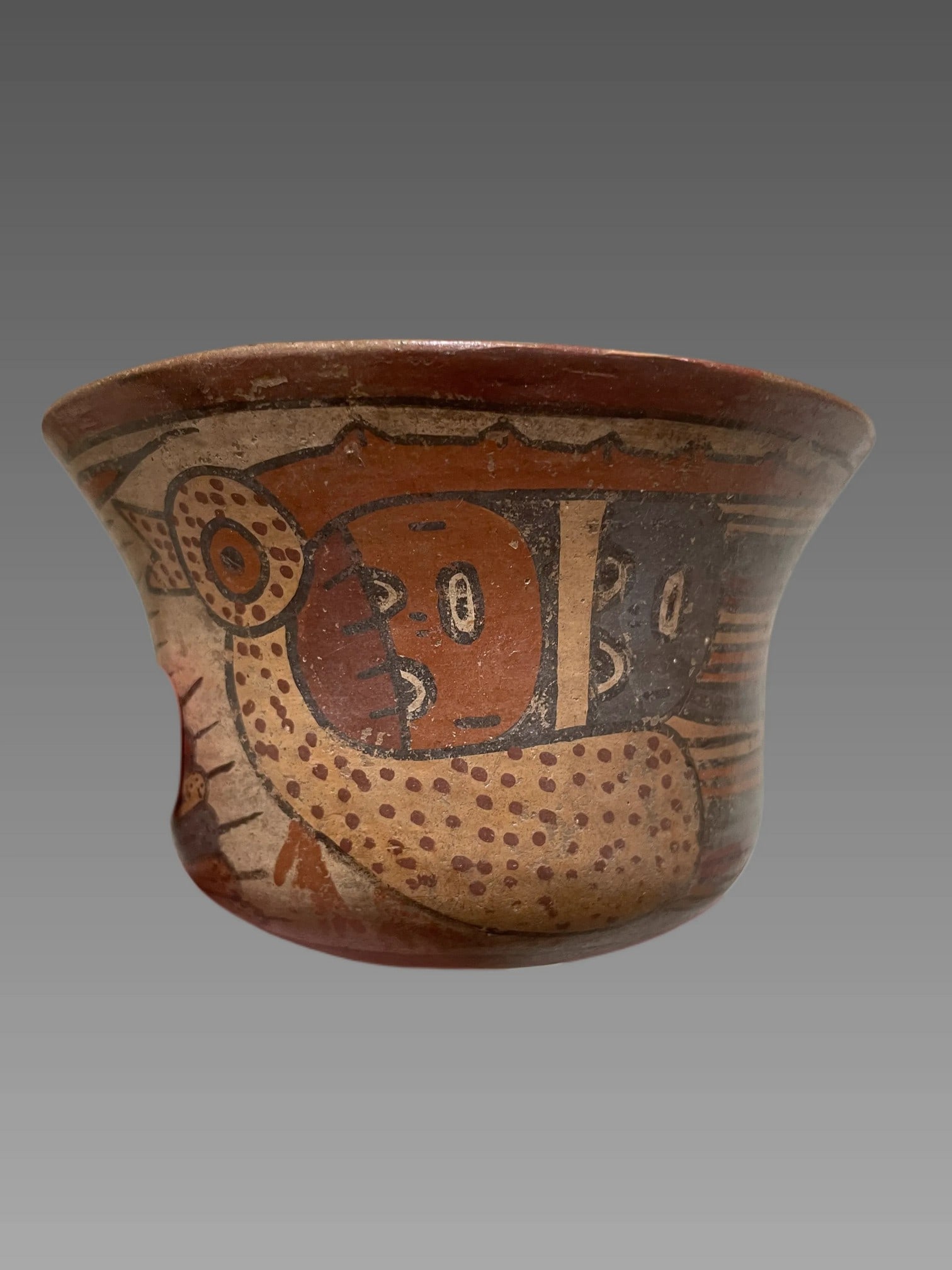 Pre-Columbian Polychrome Bowl Nazca (1 of 4)