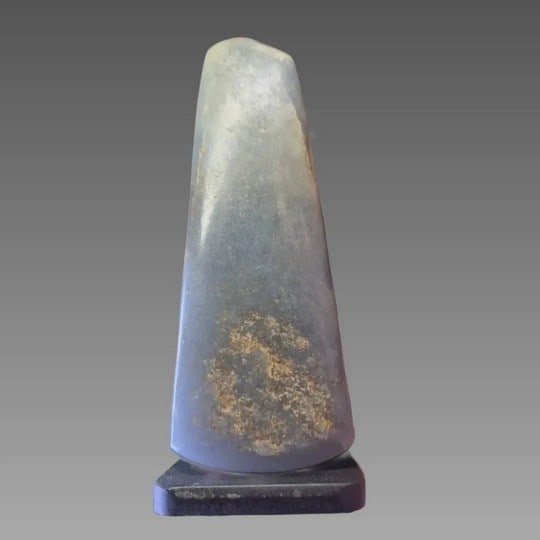Pre-Columbian Olmec Blue Jade Axe (1 of 3)