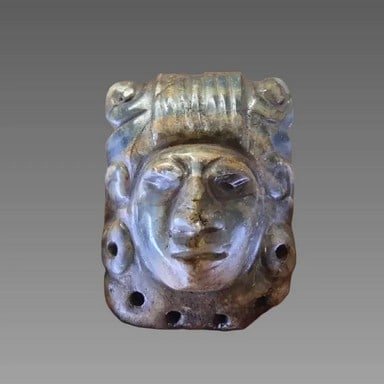 Pre-Columbian Style Jade Maskette (1 of 5)