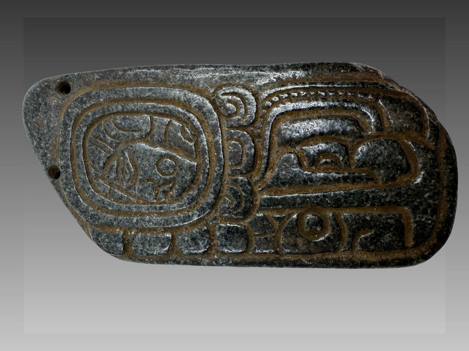 Pre-Columbian Mayan Jade Pectoral (1 of 6)