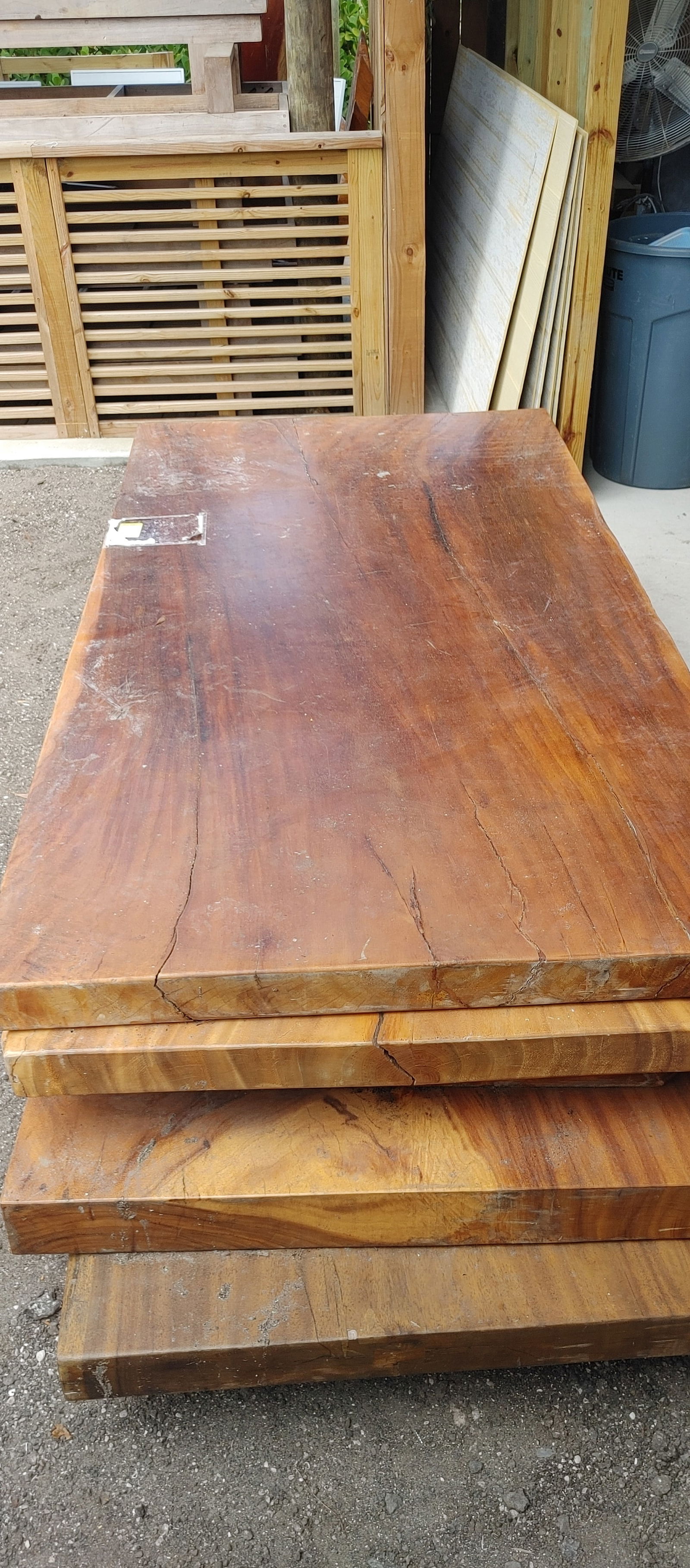 Exotic Hardwood Live Edge Table Slab (1 of 6)