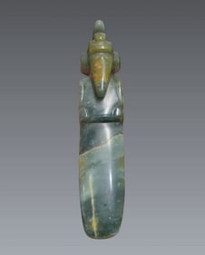 Pre-Columbian Jade Avian Ceremonial Axe God, Costa Rica