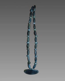 Pre-Columbian Style Blue Jade Necklace