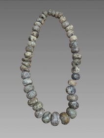 Pre-Columbian Mayan Stone Bead Necklace