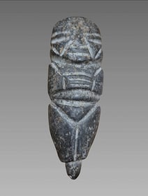Pre-Columbian Mezcala Stone Effigy Marker
