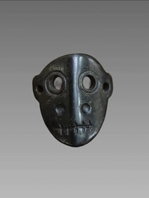 Pre-Columbian Jade Maskette, Mayan