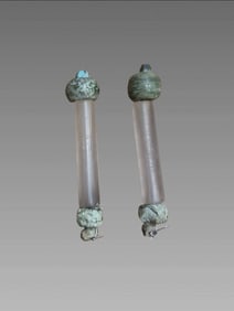 Pre-Columbian Mayan Jade and Crystal Quartz Assemblage
