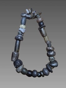 Pre-Columbian Mayan Jade Bead Assortment