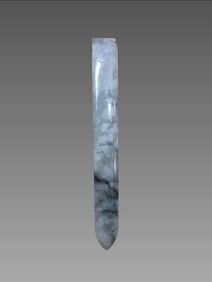 Antique Chinese Spinach Jade Hair Pin