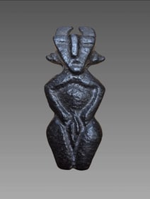 Stylized Primitive Stone Effigy Figure
