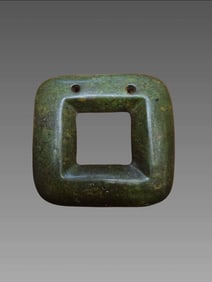 Ancient Jade Pendant Carving