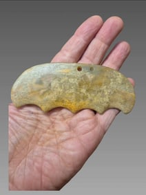 Large Ancient Jade Pectoral Pendant
