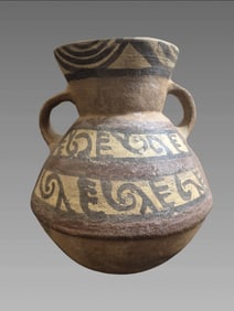 Pre-Columbian Polychrome Ceramic Vessel