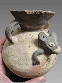Pre-Columbian Clay Polychrome Vessel