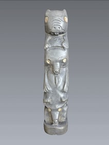 Northwest Stacked Totem Carving