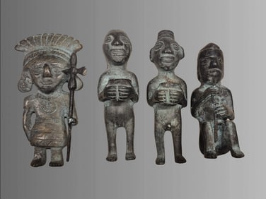 Pre-Columbian Bronze Incan Figures