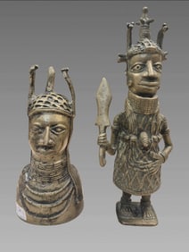 Antique Benin Bronze Figures
