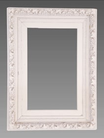 Antique Wood and Guesso Frame