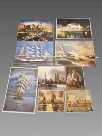 Vintage Art Poster Collection 9 Prints